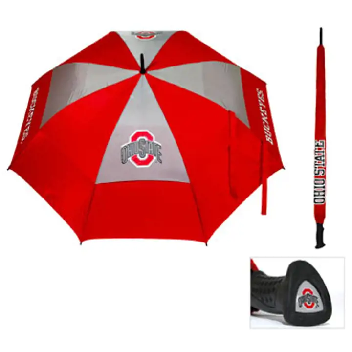 Parapluie de golf Ohio State Team rouge/gris