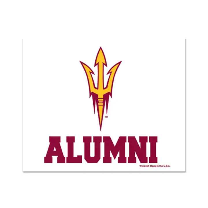 Arizona St 3x4 Ultra Decal Alumni ASU-Nouveau blason