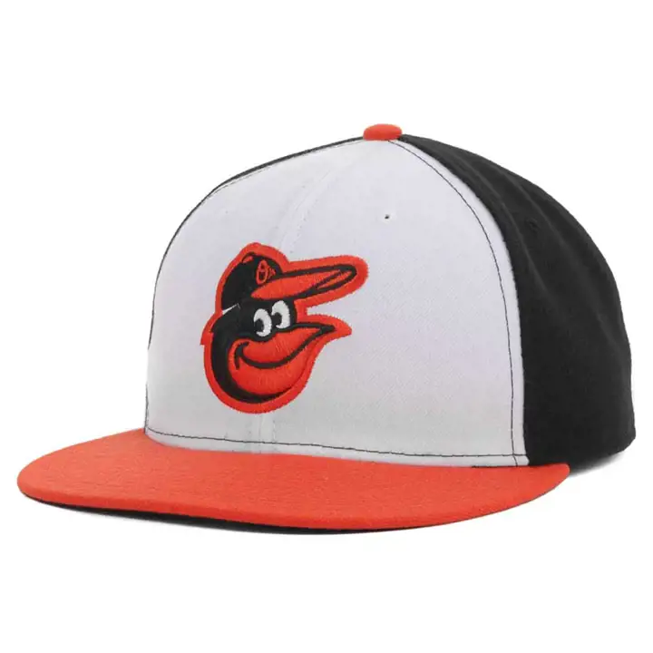 Casquette HM de collection authentique pour enfants Orioles, blanc/noir/orange