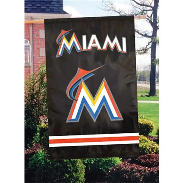 M Marlins APPLIQUE DRAPEAU DE MAISON