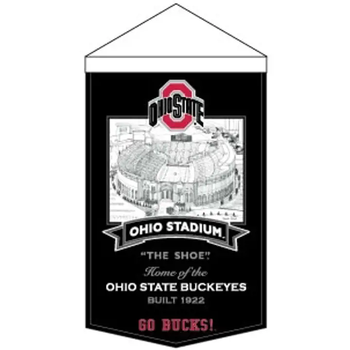Bannière du stade de l'Ohio State The Shoe