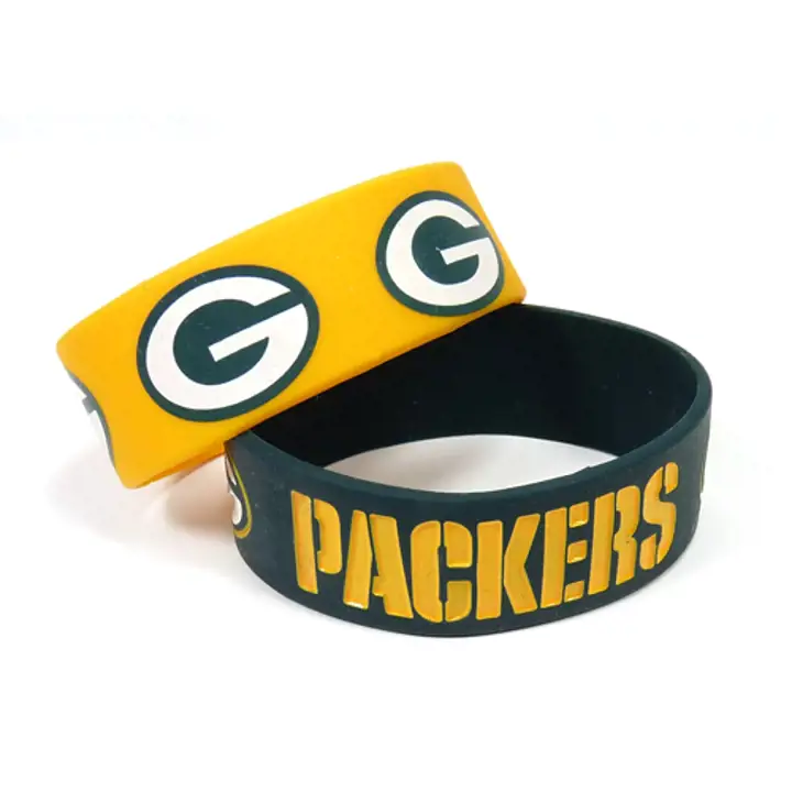 Lot de 2 bracelets larges Aminco des PACKERS