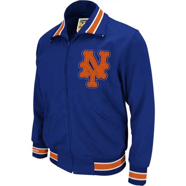 Veste de Baseball Authentic METS MLB FZ rbl/org