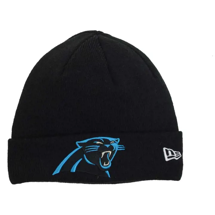 PANTHERS Bonnet en maille basique NFL noir