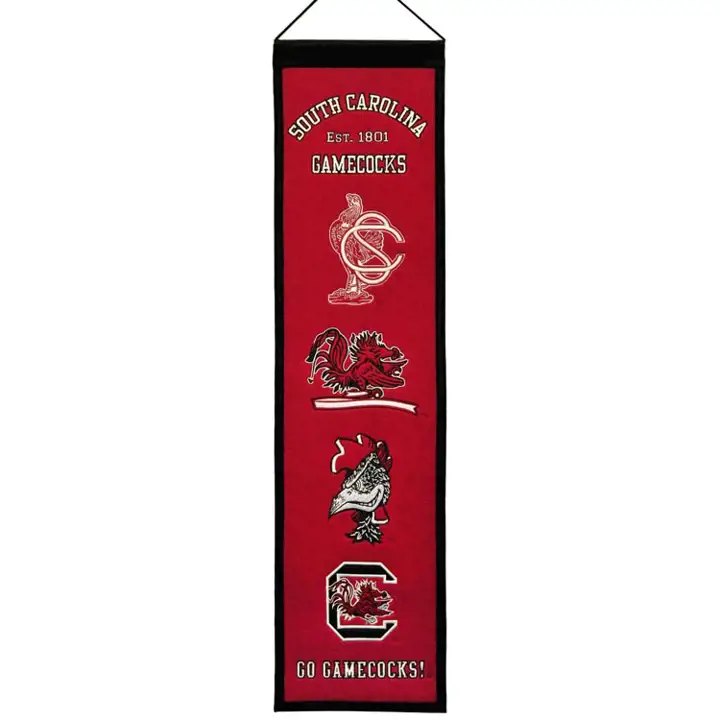 Bannières Patrimoine des Gamecocks de la Caroline du Sud rouges