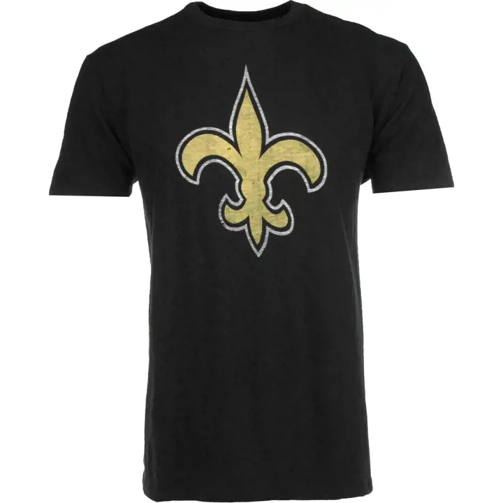 T-shirt à col rond SAINTS NFL Grit Logo noir