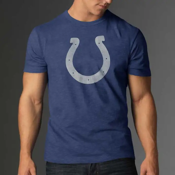 T-shirt Scrum NFL Colts - Logo Grit - Bleu fer à cheval