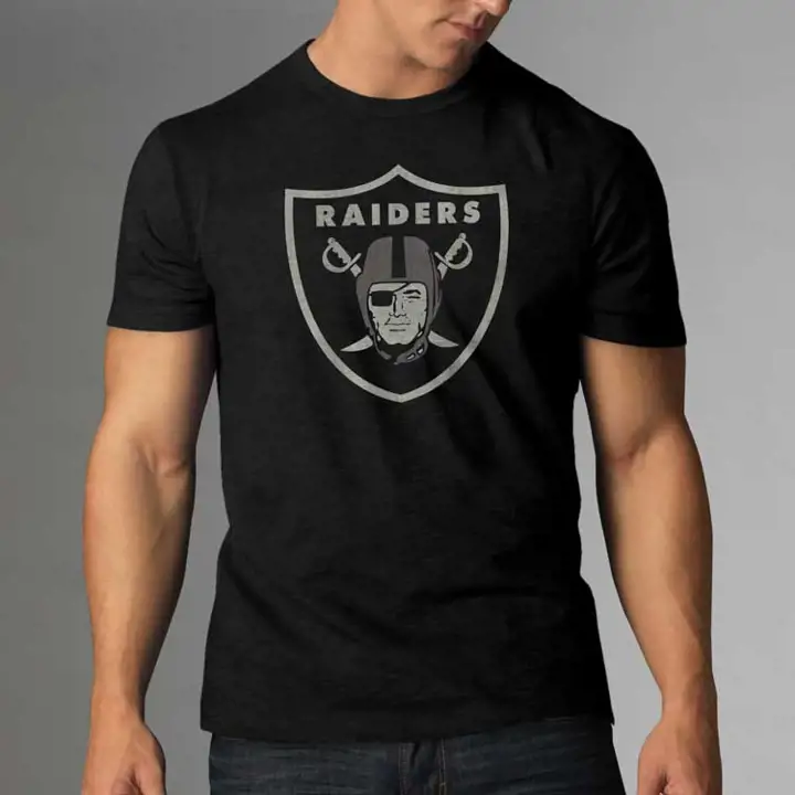 LAS VEGAS RAIDERS NFL T-shirt Scrum Logo Grit noir