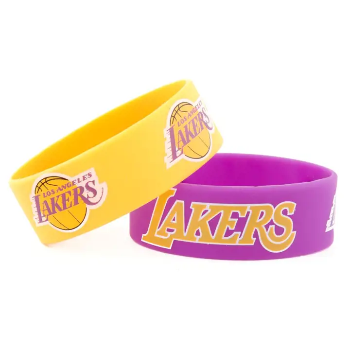 Lot de 2 grands bracelets LAKERS Aminco