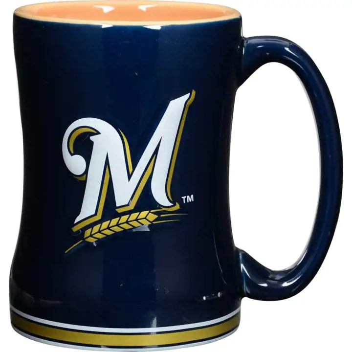 Chope à impression en relief 15 oz BREWERS