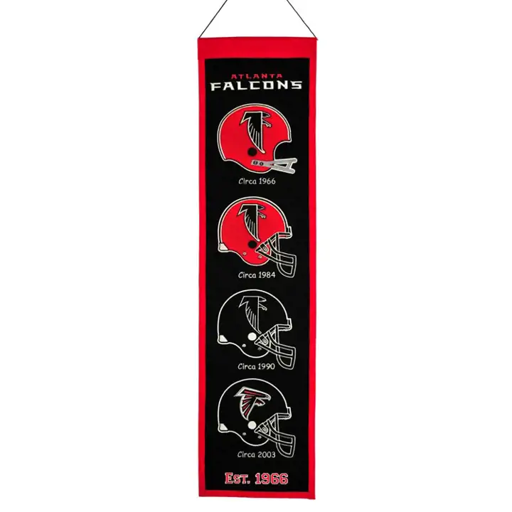 Atlanta Falcons Bannières Héritage noir