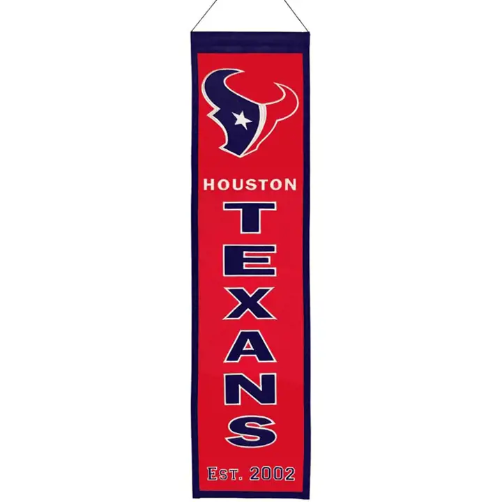 Drapeaux historiques des Texans de Houston rouges