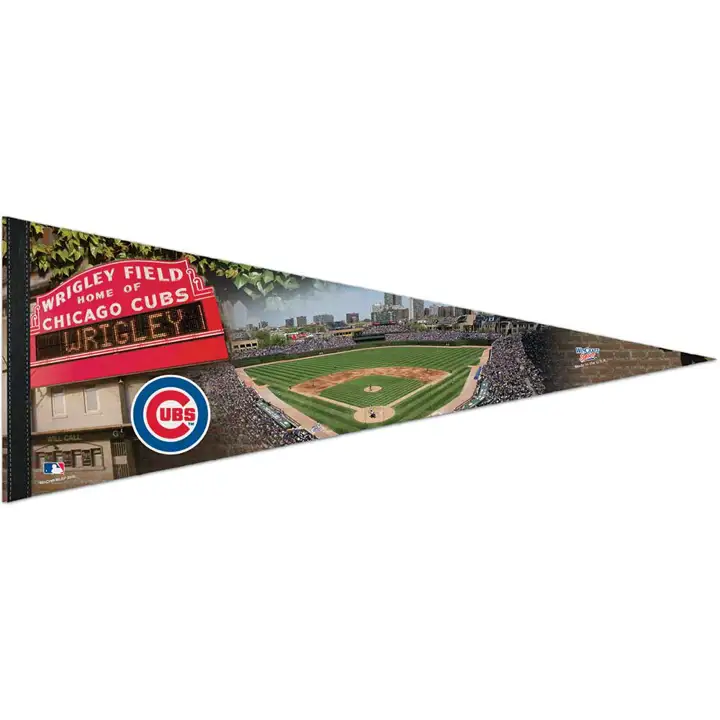 Fanion de qualité supérieure CUBS 12x30 - Divers Wrigley Field