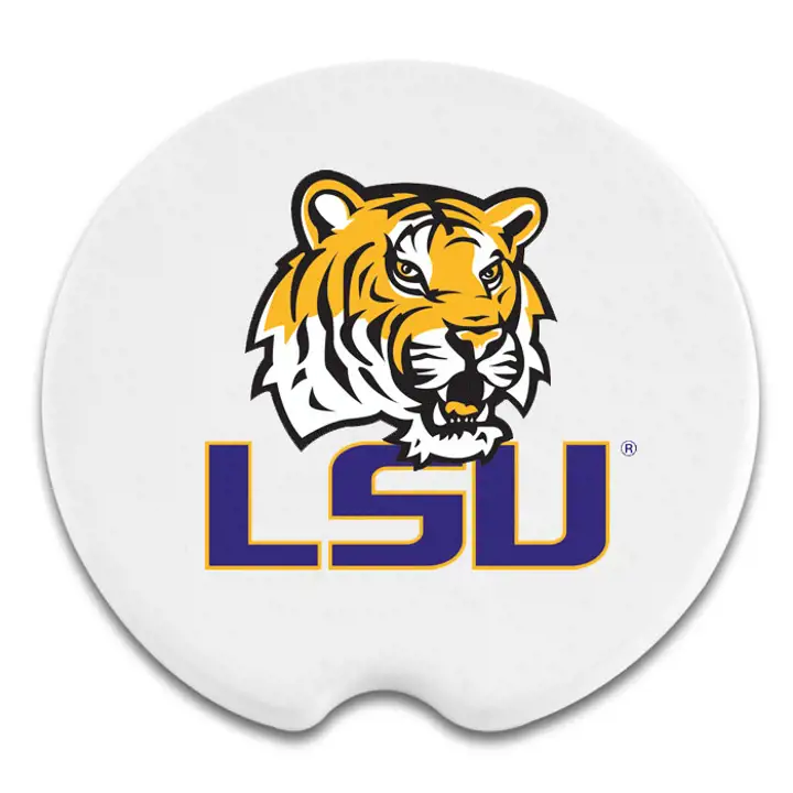 Dessous de verre de voiture LSU, paquet de 2