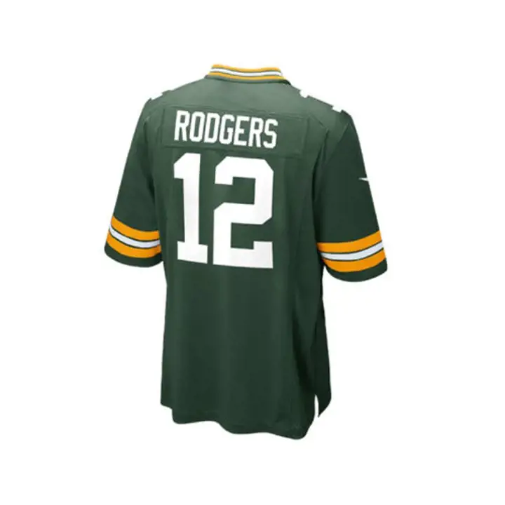 Maillot de jeu NFL pour enfants Packers Rodgers vert
