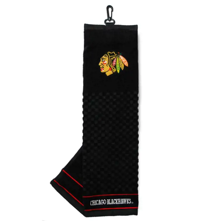 Serviette de golf trifold BLACKHAWKS