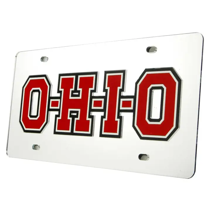 Ohio State LASER TAG O-H-I-O silv