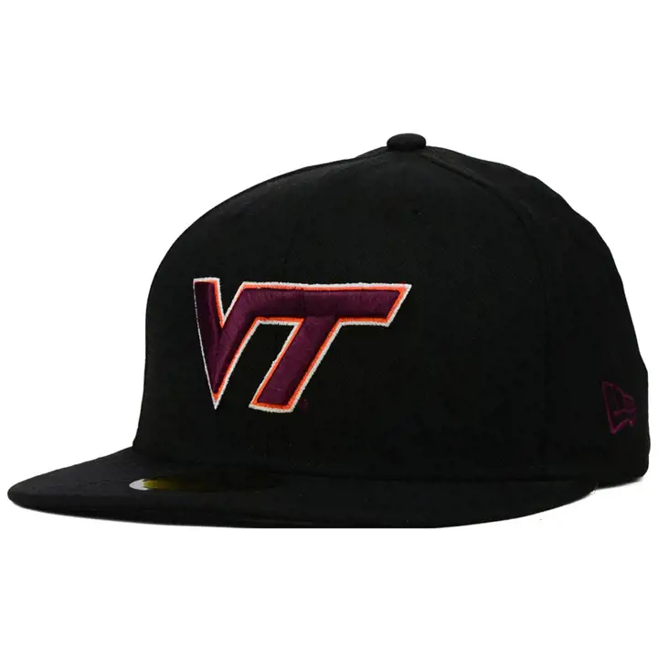 "Casquette ajustée 59FIFTY NCAA de Va Tech « VT » noire"