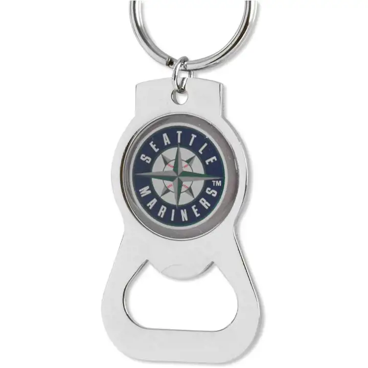 Ouvre-bouteille porte-clés Mariners Aminco argent/marine
