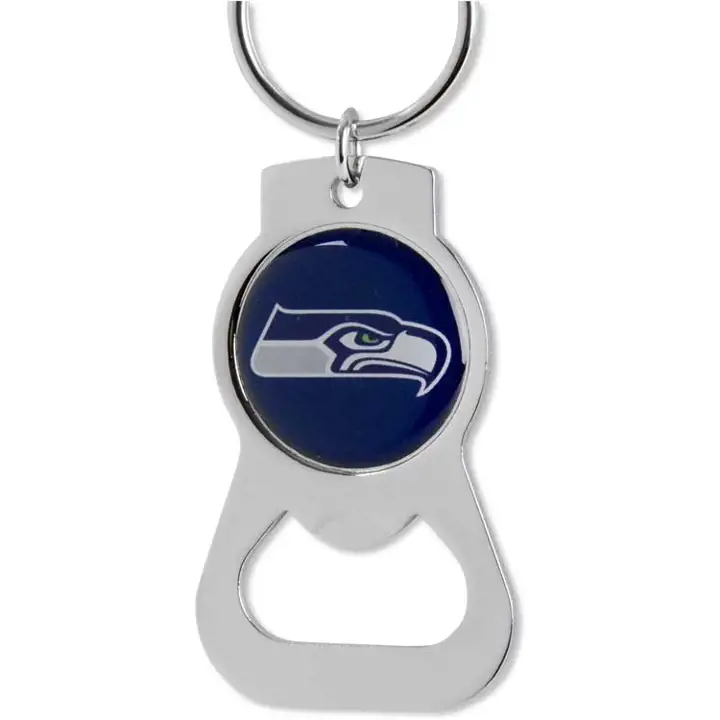 Ouvre-bouteille porte-clés SEAHAWKS Aminco argent/marine