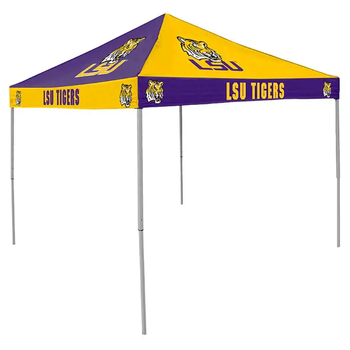 Tente de hayon à damier LSU violet/argent/or