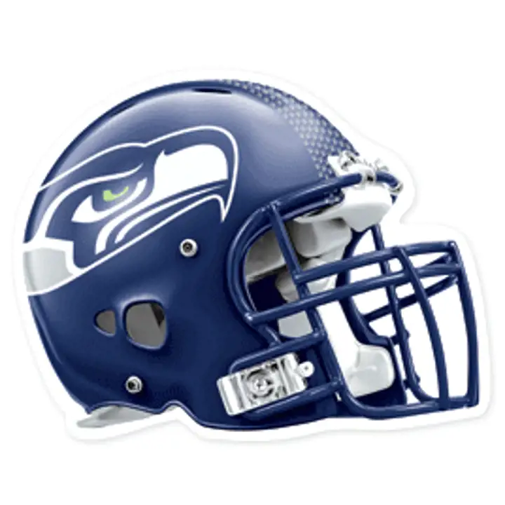 Autocollant découpé SEAHAWKS 4x4 Casque