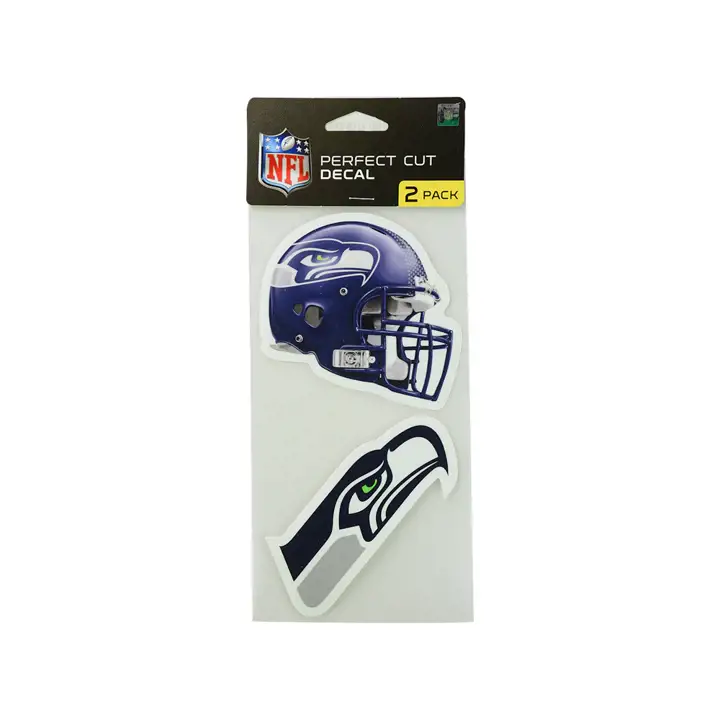 SEAHAWKS Autocollant Découpé 4x4 Lot de 2