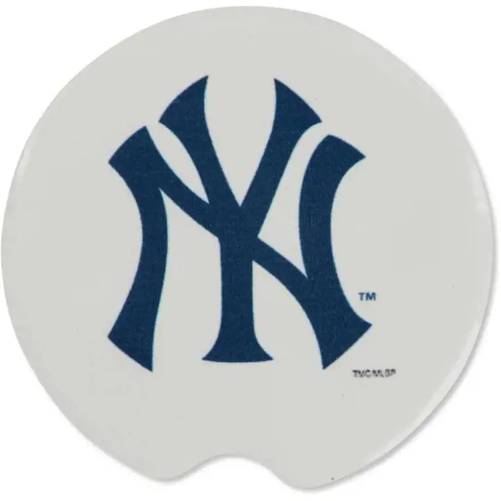 Sous-verre de voiture New York Yankees, lot de 2