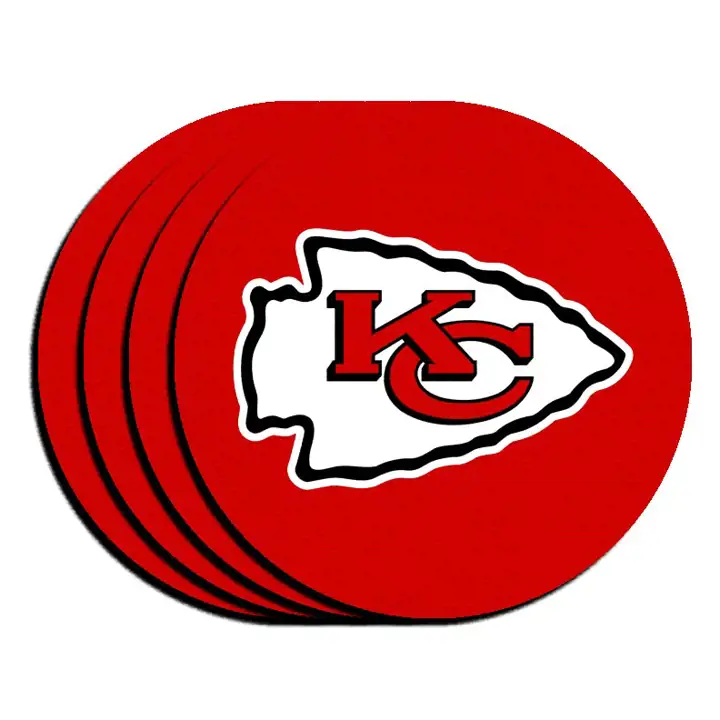 CHIEFS Set de 4 sous-verres en néoprène