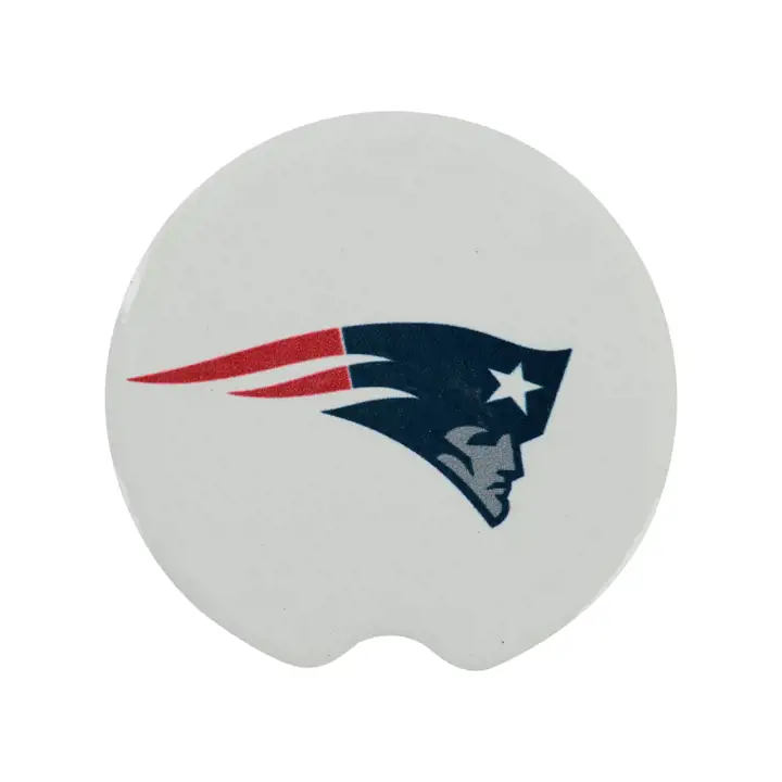 Sous-verre de voiture New England Patriots, paquet de 2