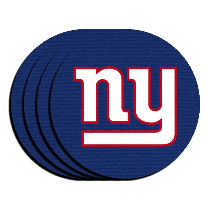 Ensemble de 4 sous-verres en néoprène des Giants de New York