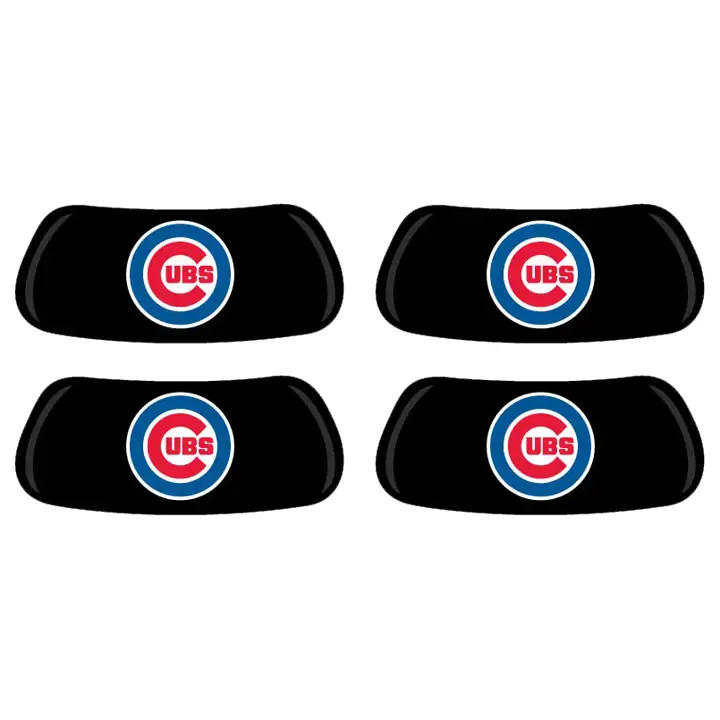 CUBS 2 paires d'autocollants anti-reflet noirs