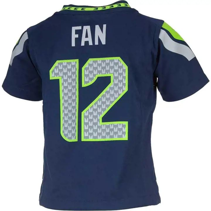 SEAHAWKS NFL Maillot de match Enfant Fan #12 bleu