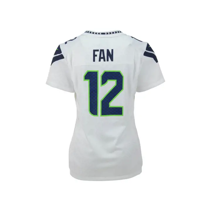 SEAHAWKS NFL Maillot de match F pour femme #12 blanc