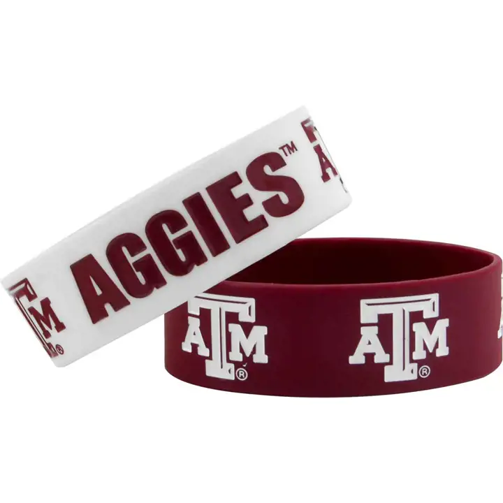 Texas A&M Grand bracelet 2 pièces Aminco