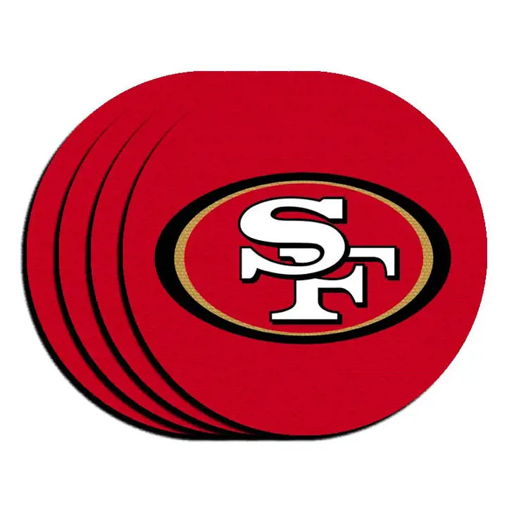 Ensemble de 4 sous-verres en néoprène 49ERS