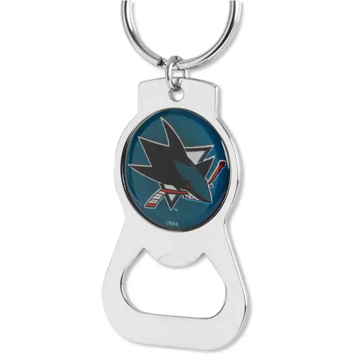 Décapsuleur SHARKS porte-clés Aminco sarcelle/arg.