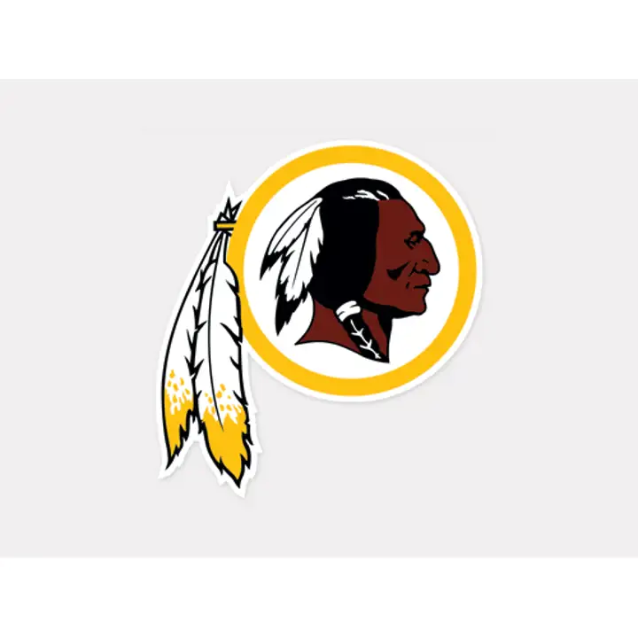Autocollant REDSKINS découpé 4x4 - Couleur