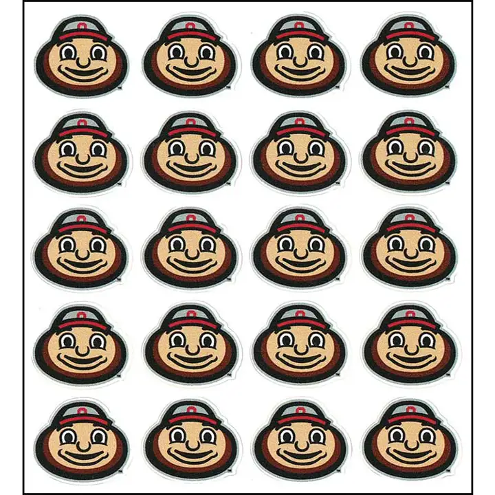 Ohio State Lot d'autocollants Brutus brn