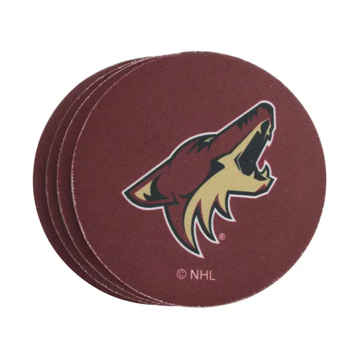 COYOTES Ensemble de 4 sous-verres en néoprène