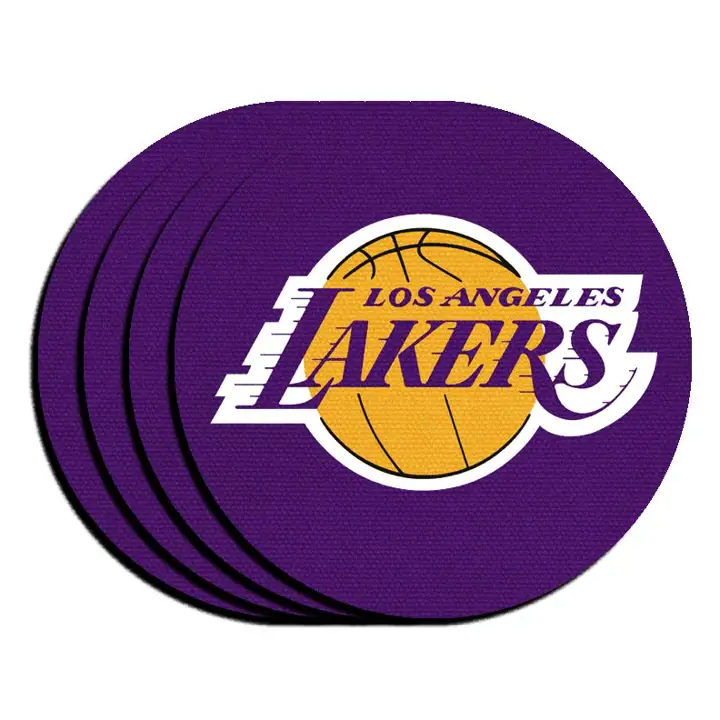 Ensemble de 4 sous-verres en néoprène LAKERS