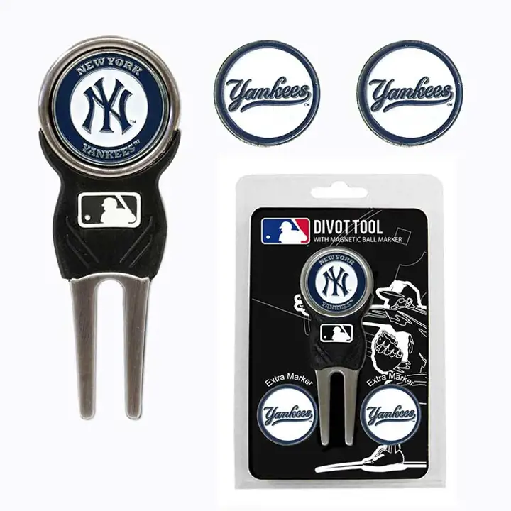Outil de réparation de divots des Yankees avec marqueurs