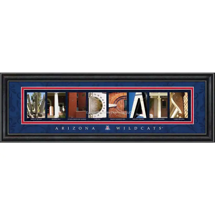 Campus Arizona Lettre d'art audacieuse "WILDCATS"