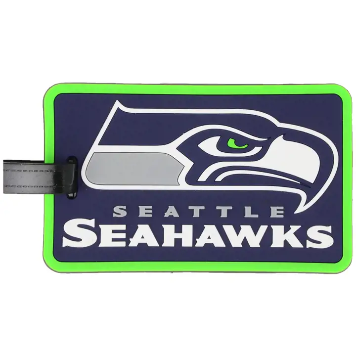 Étiquette de sac souple SEAHAWKS marine/citron vert
