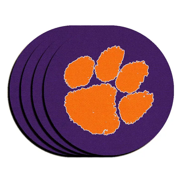 Lot de 4 sous-verres en néoprène Clemson