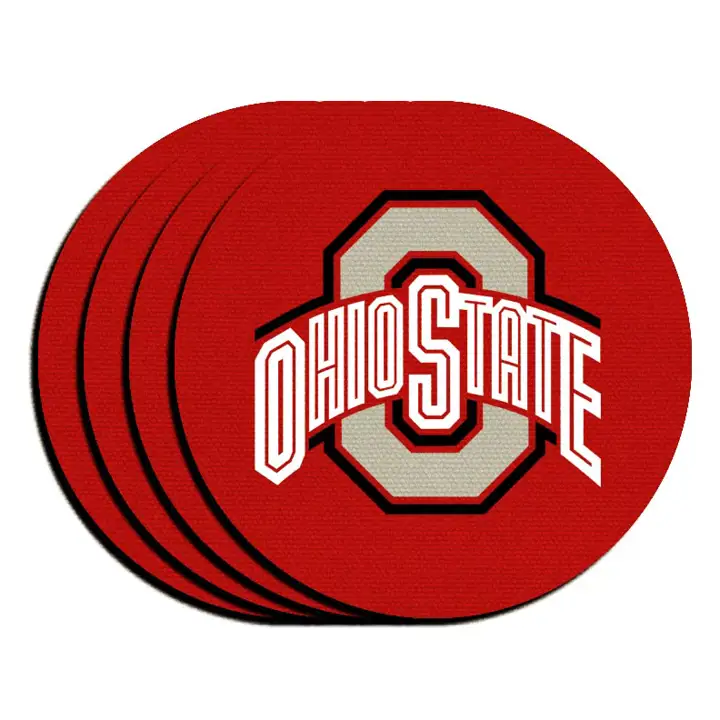 Ensemble de 4 dessous-de-verre en néoprène Ohio State