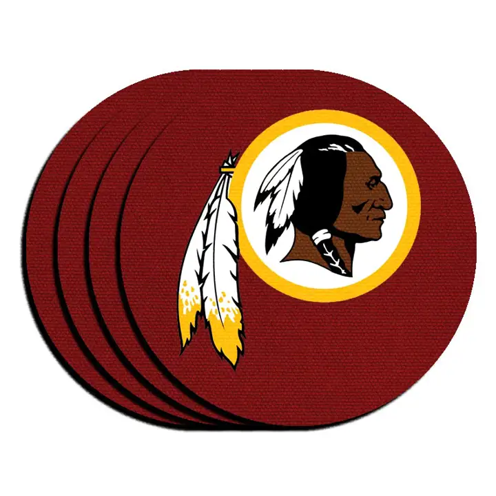 REDSKINS Lot de 4 sous-verres en néoprène