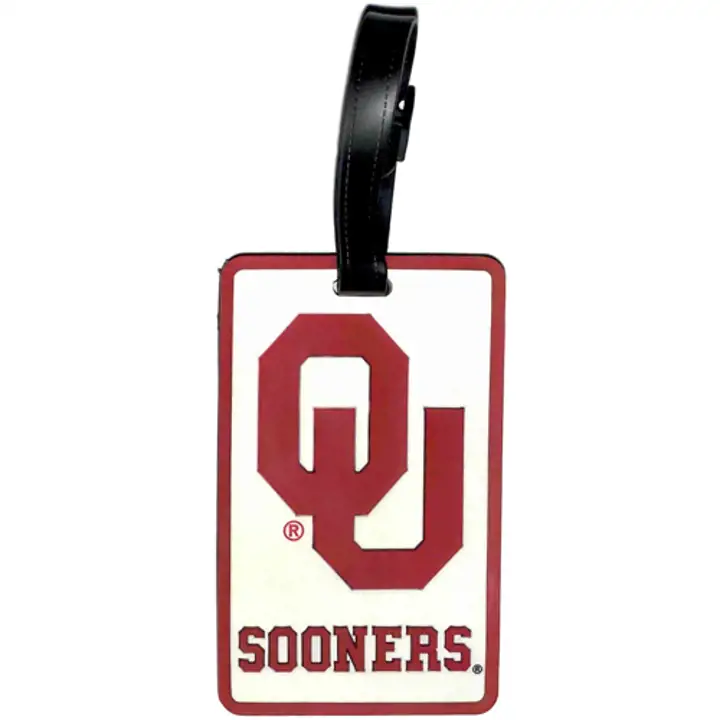Étiquette souple Oklahoma rouge cramoisi/blanc