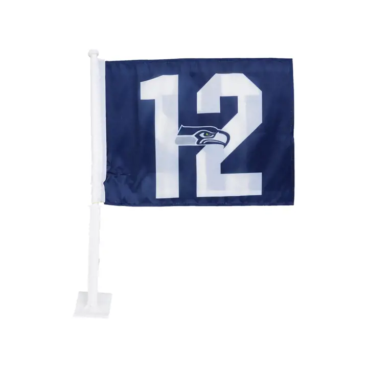Drapeau de voiture SEAHAWKS Rico #12 bleu/blanc