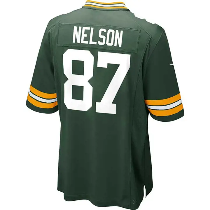 Maillot de match NFL Packers Nelson vert